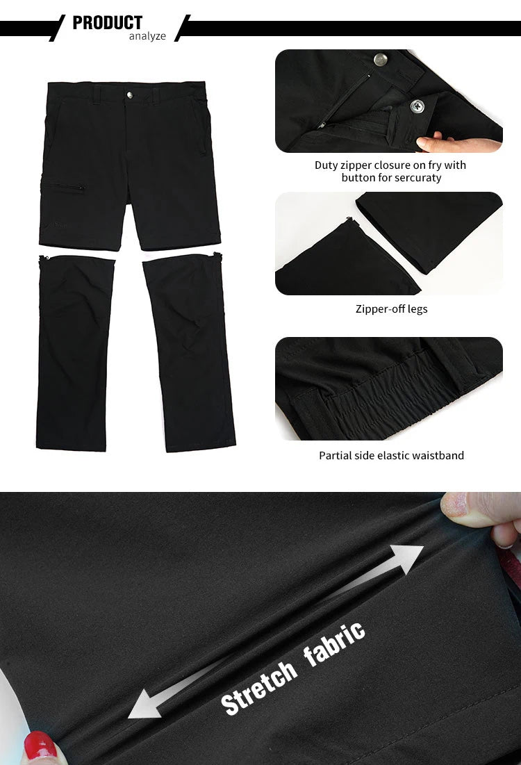 PROTECH ZIP-OFF WORK TROUSERS