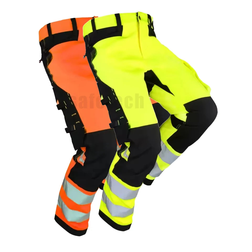 REFLECTIVE TROUSERS WITH FREE KNEE PADS