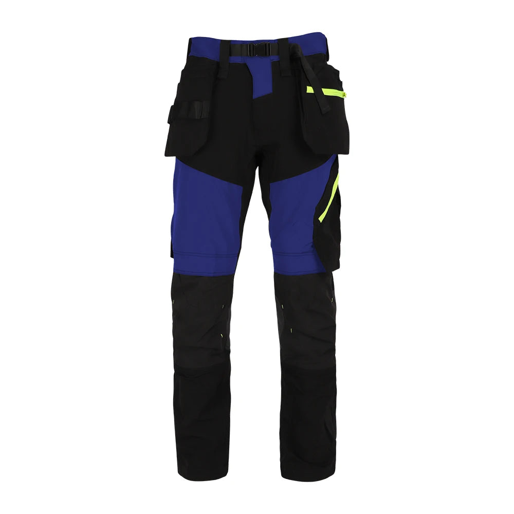 BLACK/BLUE TROUSERS WITH FREE KNEE PADS