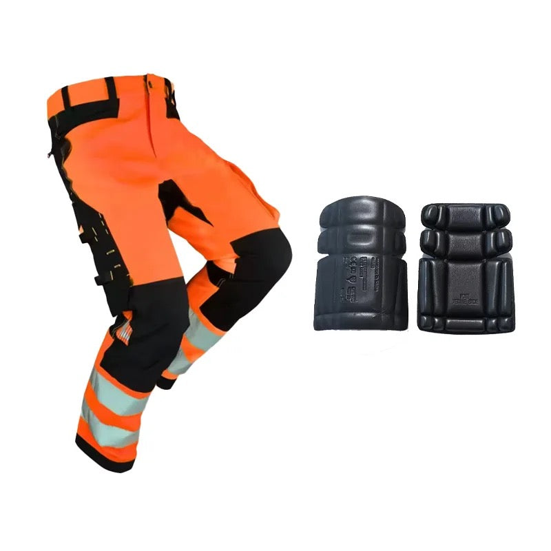 REFLECTIVE TROUSERS WITH FREE KNEE PADS